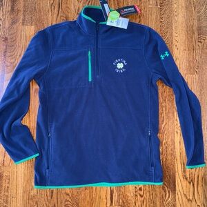 Under Armour Notre Dame Navy and Green Performance Jacket